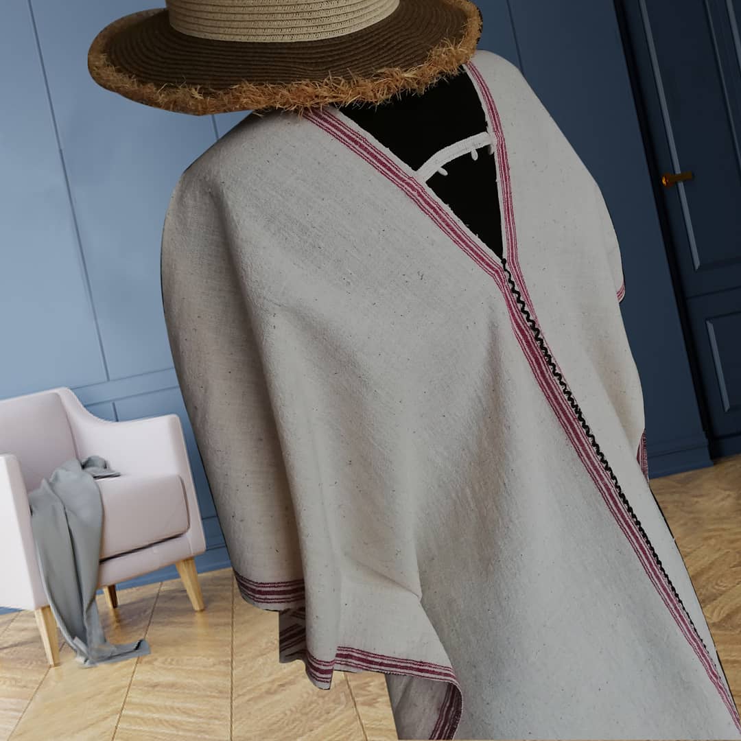 handwoven caftan dress organic linen