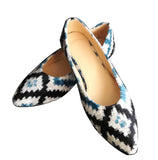 silk velvet ikat shoes 021