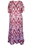 cotton ikat caftan dress 009