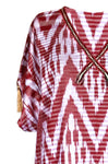 cotton ikat caftan dress 009