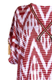 cotton ikat caftan dress 009