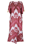 cotton ikat caftan dress 002