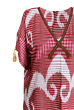 cotton ikat caftan dress 002