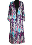 cotton ikat caftan (purple and pink)