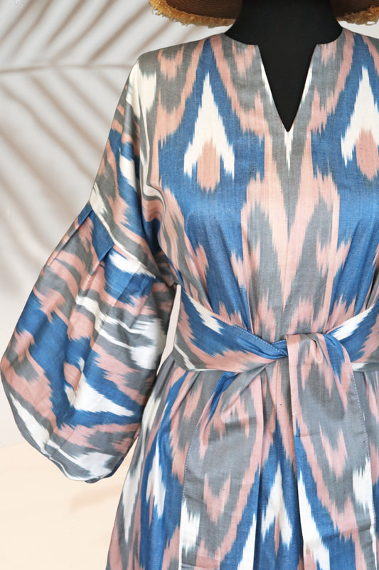 Cotton Ikat Dress 004