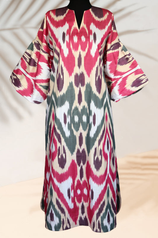 Cotton Ikat Dress 007
