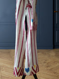 handwoven organic linen ikat caftan