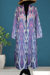 handwoven organic linen ikat caftan 007