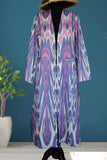 handwoven organic linen ikat caftan 007