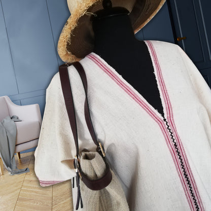 handwoven caftan dress organic linen