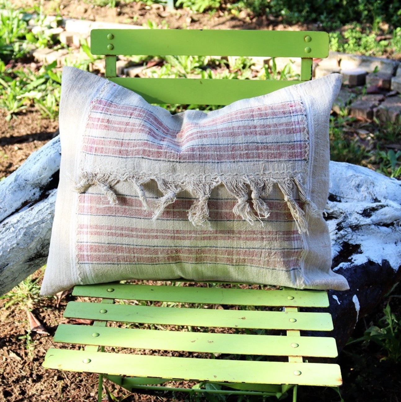 vintage linen cushion 40x60cm vl002