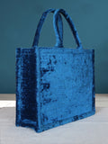 silk ikat velvet wholesale tote bag