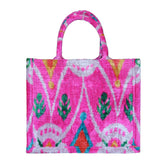 silk ikat velvet wholesale tote bag