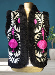 Silk Velvet Ikat Vest