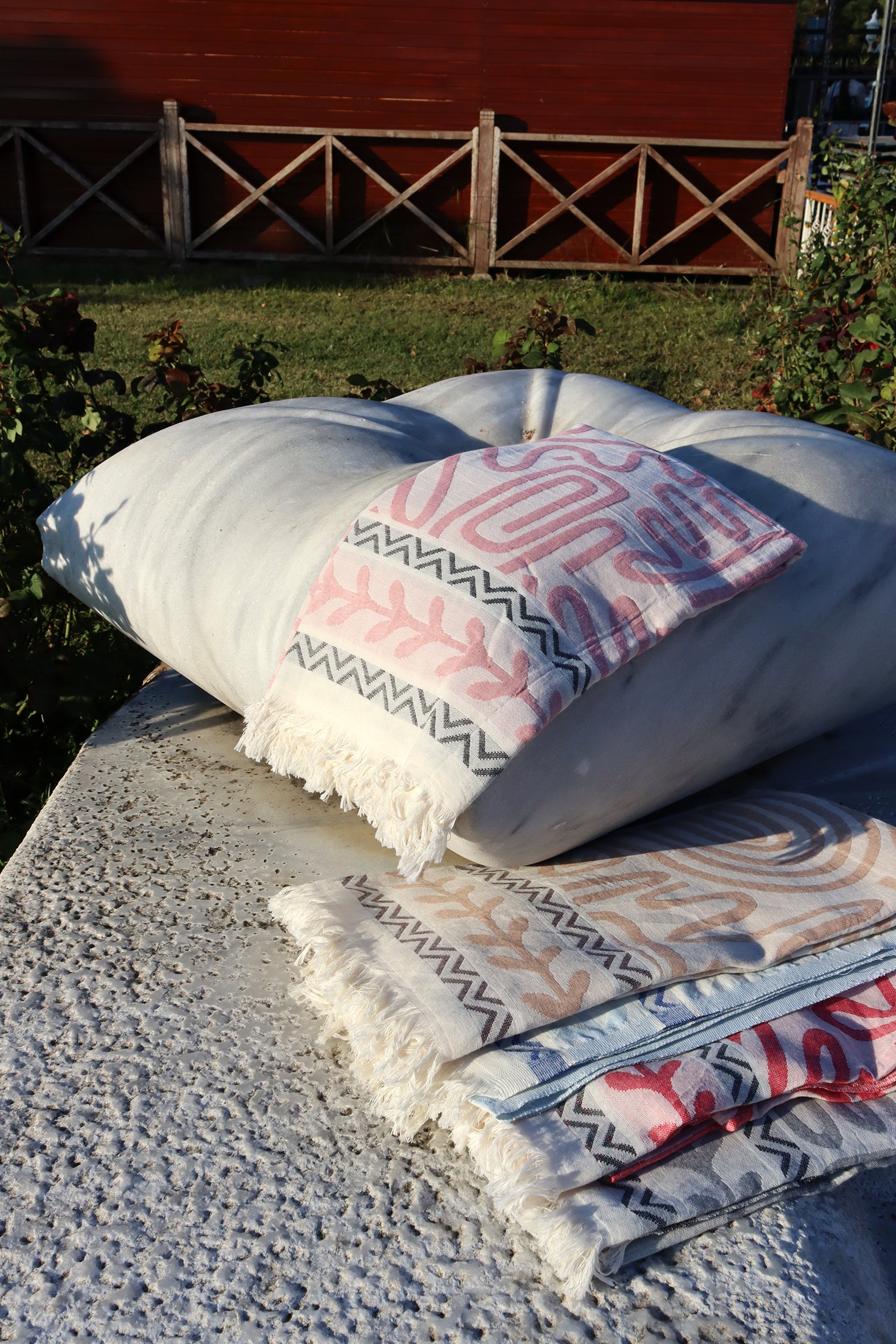 turkish pashtemal 3set (towel) pink