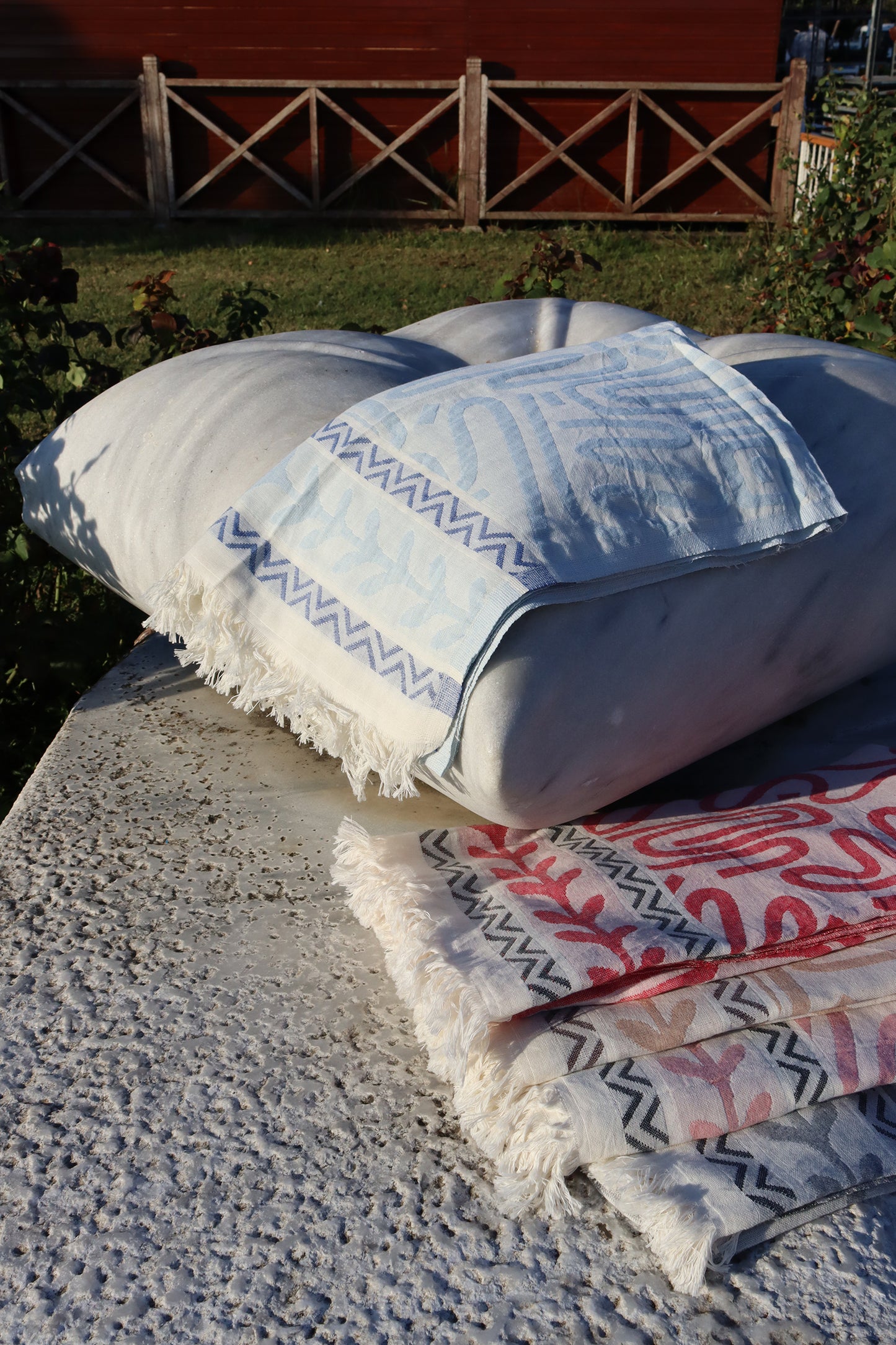 turkish pashtemal 3set (towel) blue