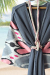 silk ikat winged robe pink-smoky