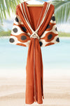 Silk Ikat Muslin Robe Cinnamon