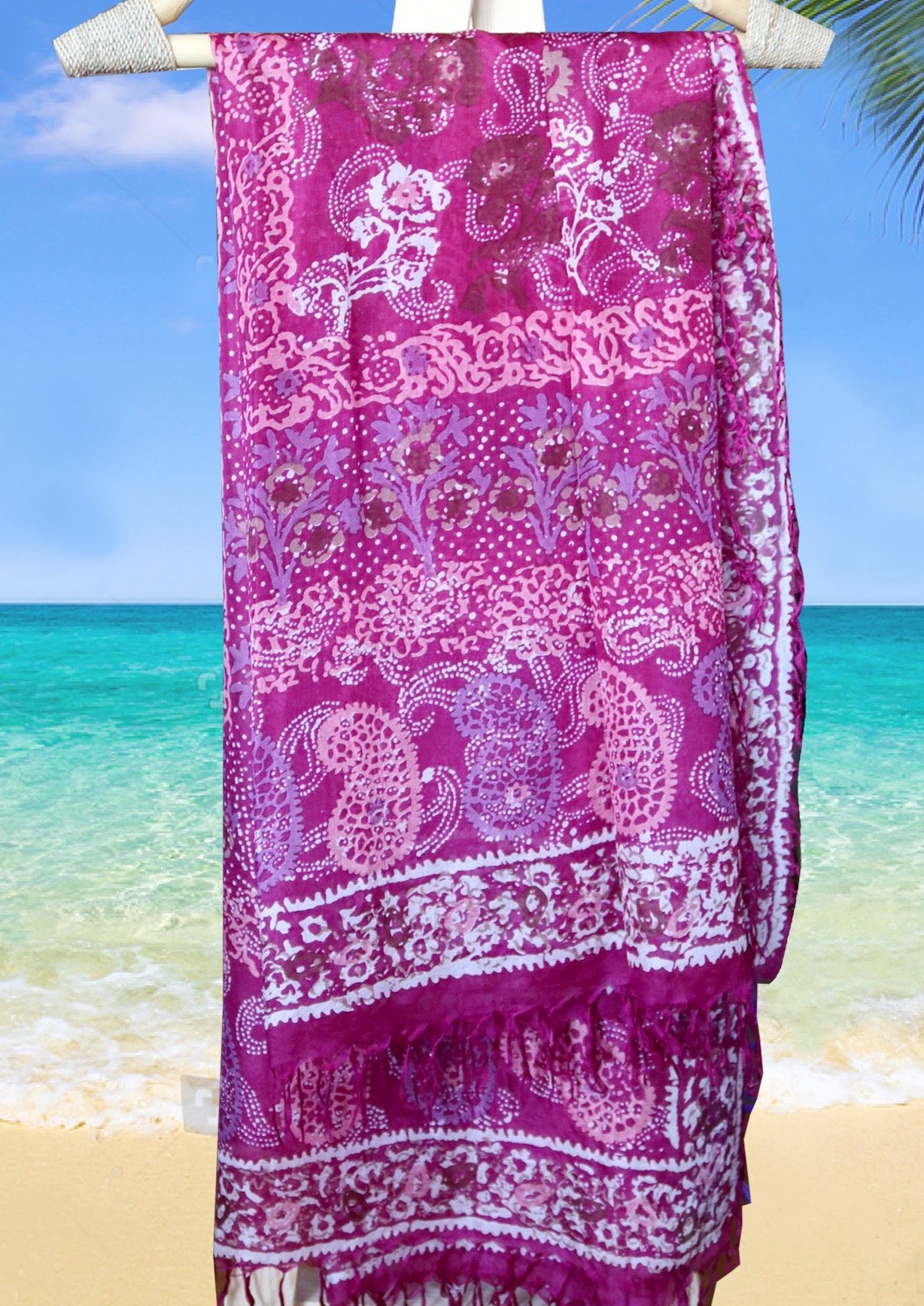 handprinted silk scarf 002