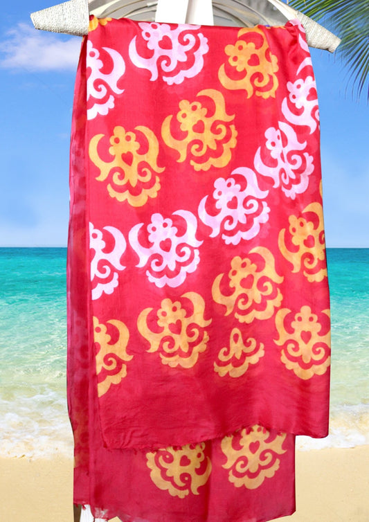 handprinted silk scarf 004