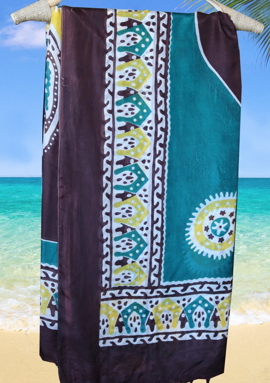 handprinted silk scarf 006