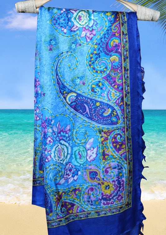 handprinted silk scarf 007