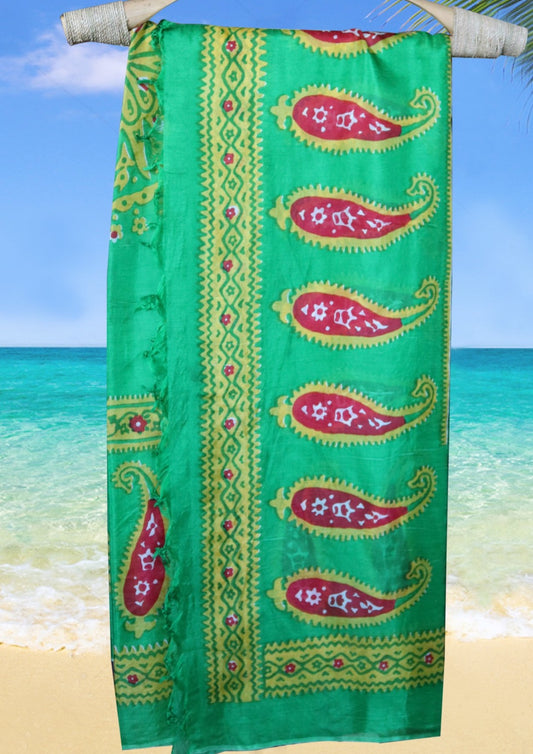 handprinted silk scarf 008