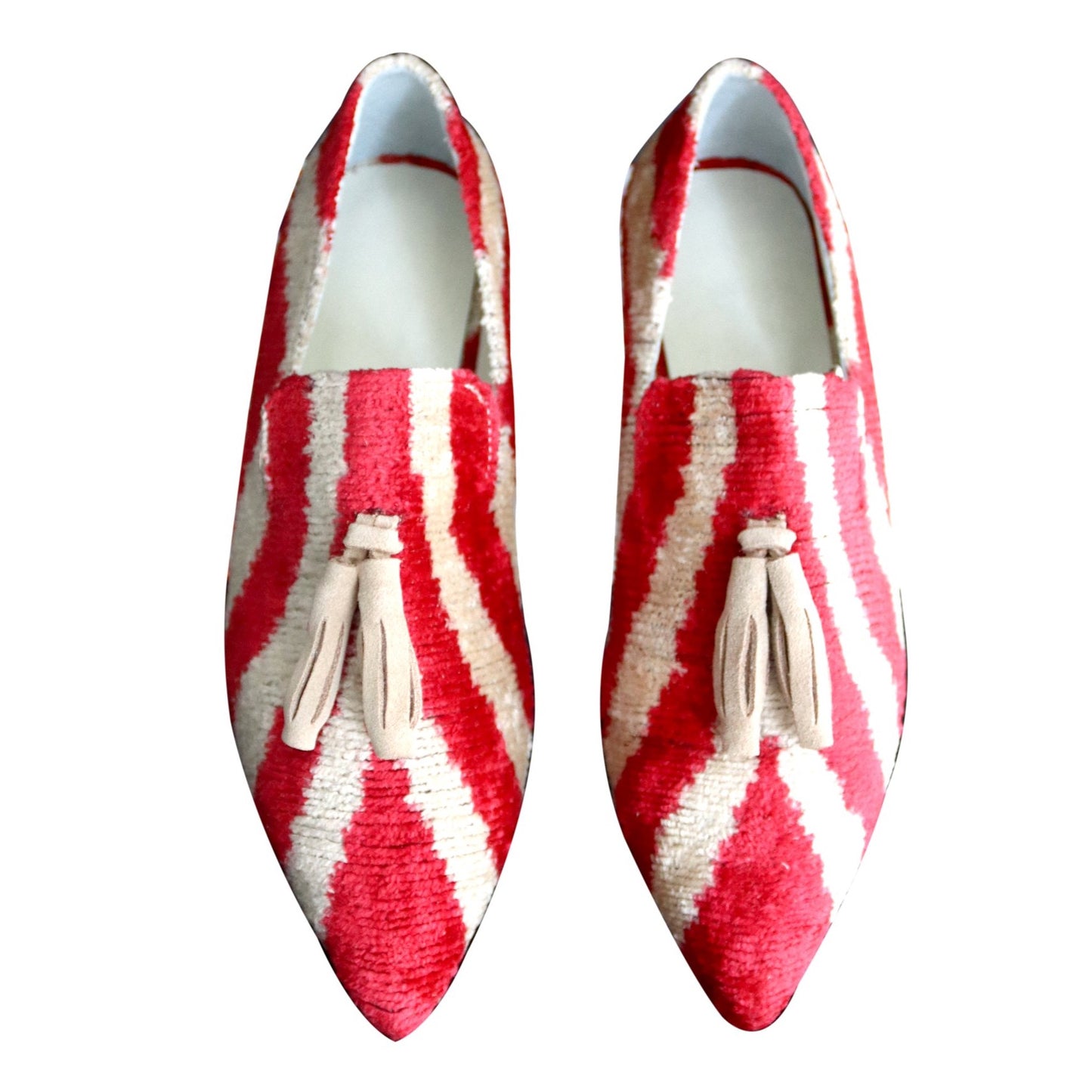 silk velvet ikat shoes 023