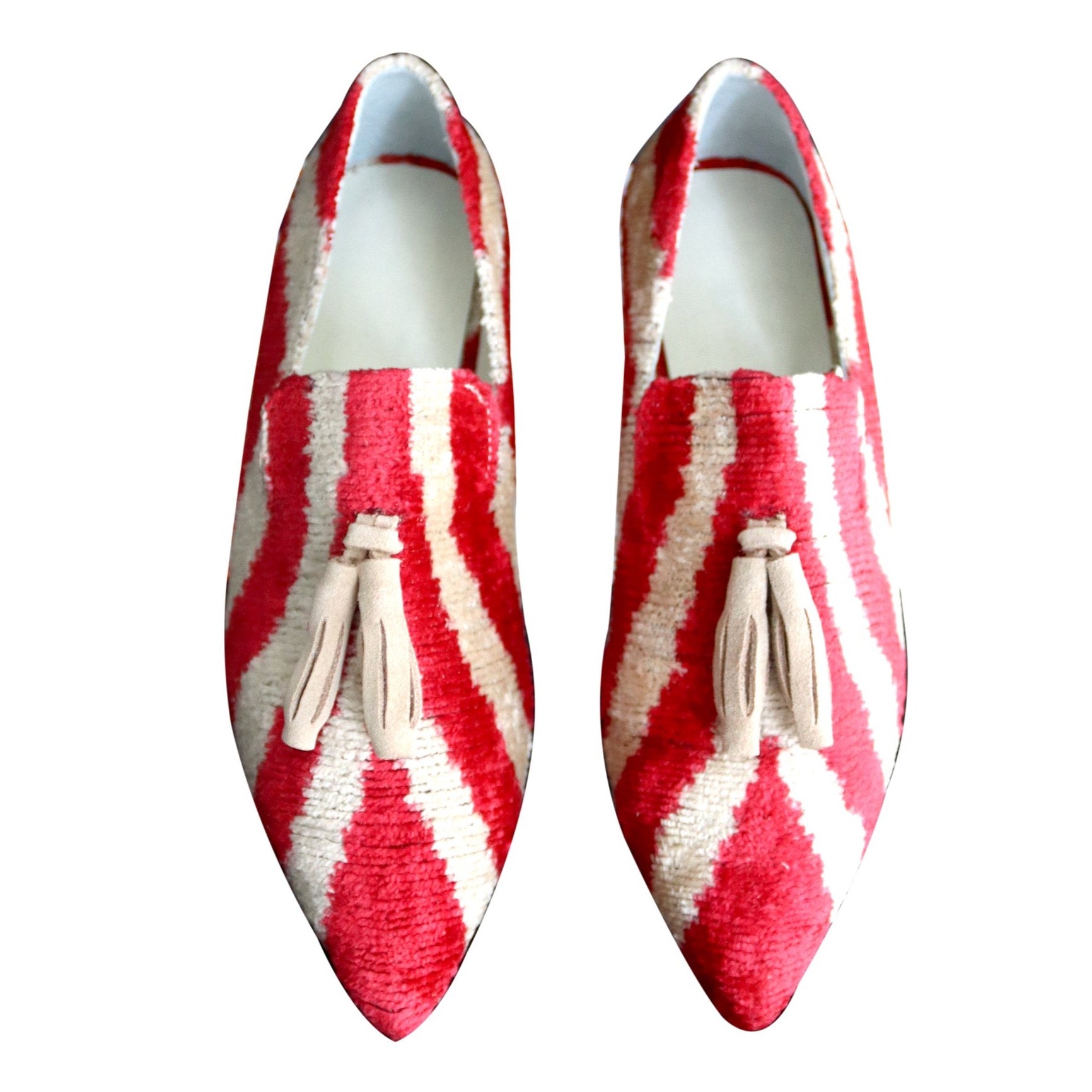 silk velvet ikat shoes 023