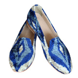 silk ikat velvet shoes 38