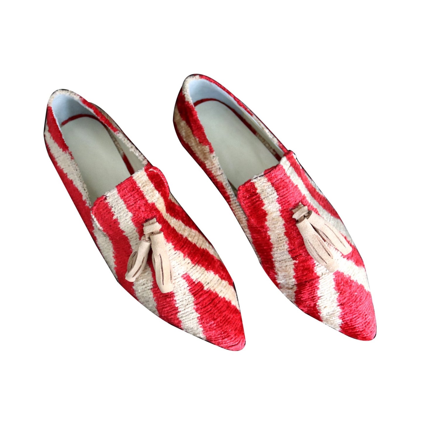 silk velvet ikat shoes 023