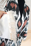 Silk Ikat Double Side Kimono 001