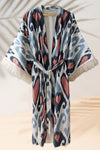 Silk Ikat Double Side Kimono 001