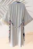 Silk Ikat Double Side Kimono 001