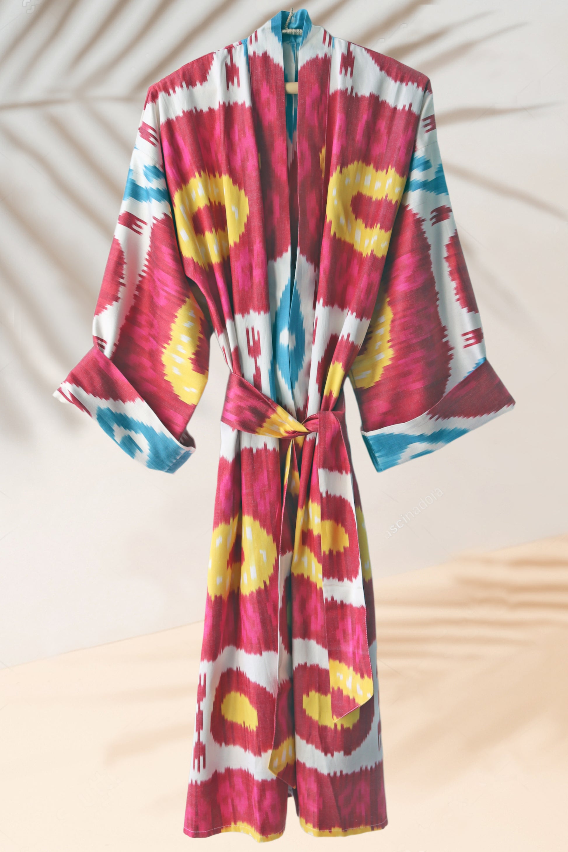 Silk ikat kimono, caftan, ikat caftan, ikat dress, ikat clothing