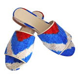 silk velvet ikat slippers 010