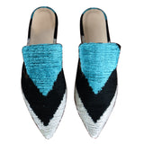 silk velvet ikat slippers 003