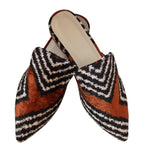 silk velvet ikat slippers 002