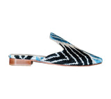 silk velvet ikat slippers 027