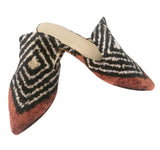 silk velvet ikat slippers 038