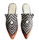 silk velvet ikat slippers 038