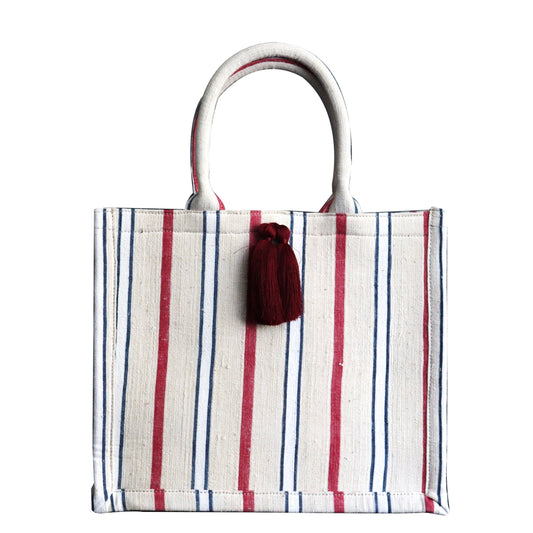 vintage linen totebag