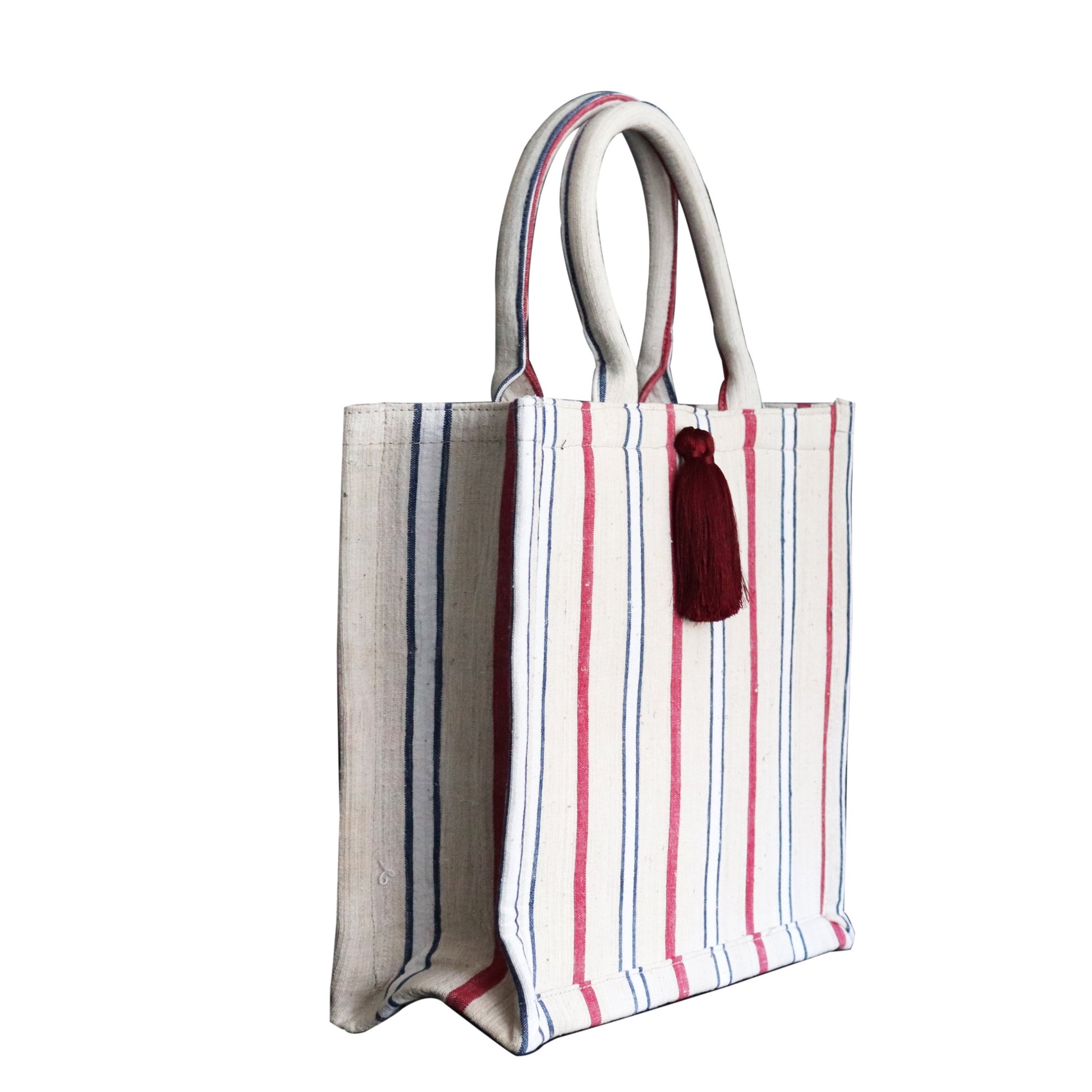 vintage linen totebag