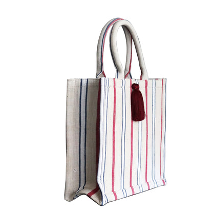 vintage linen totebag