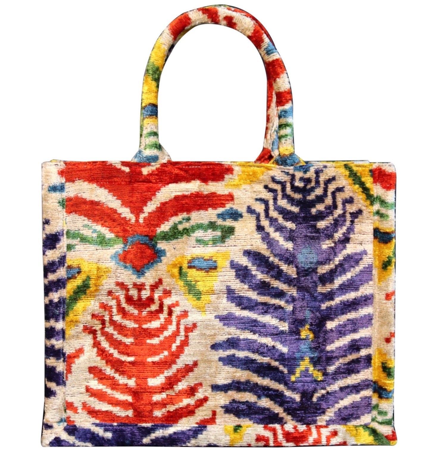silk velvet ikat totebag 042