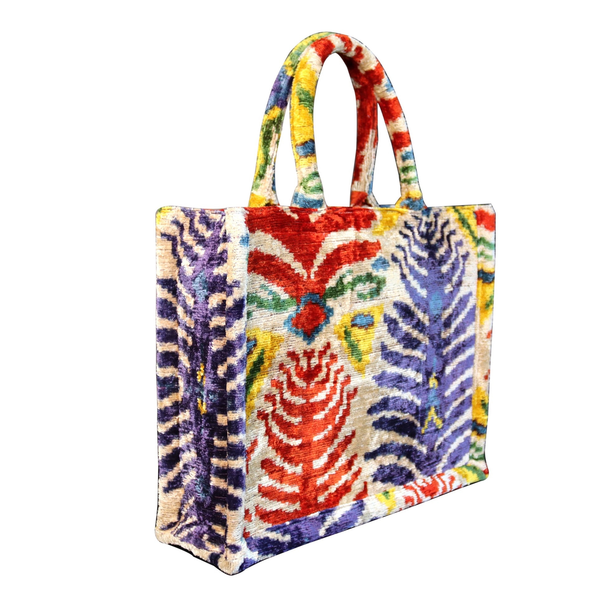 silk velvet ikat totebag 042