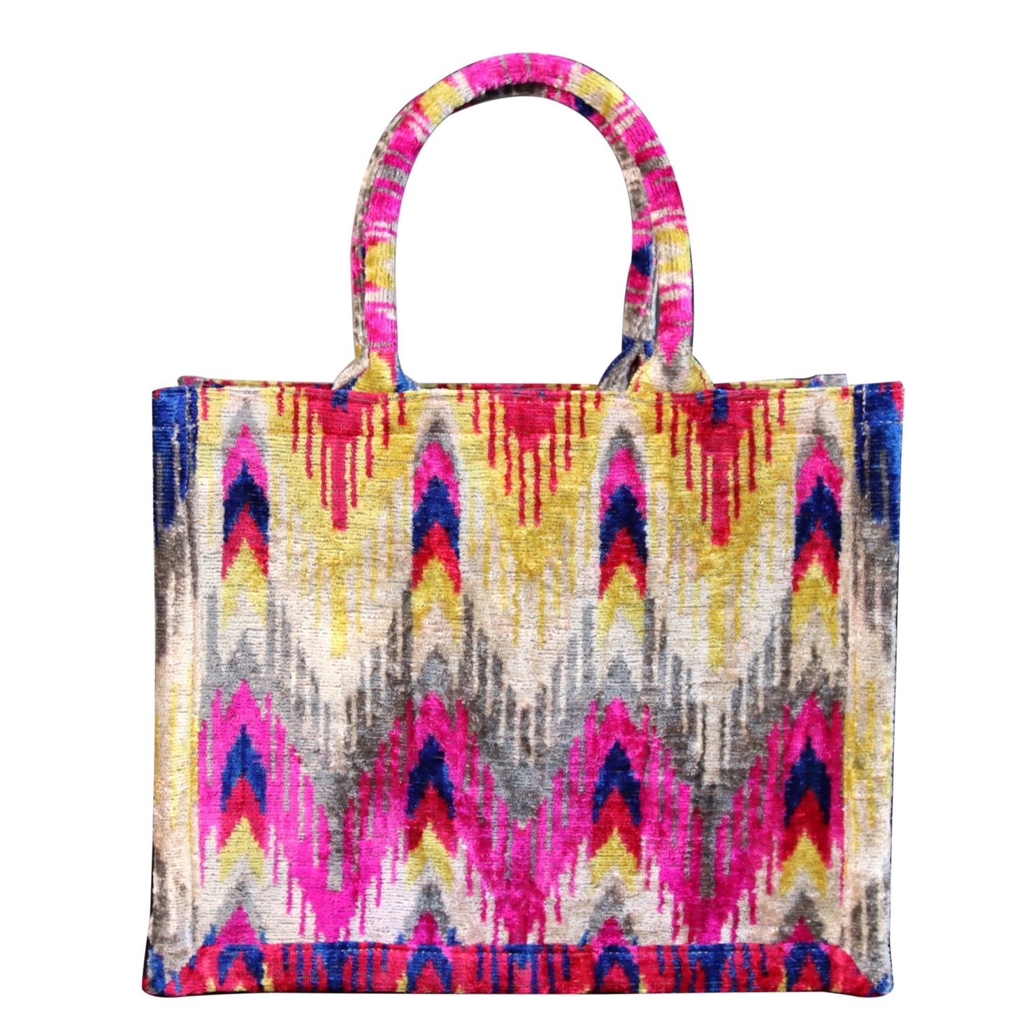 silk velvet ikat totebag 045