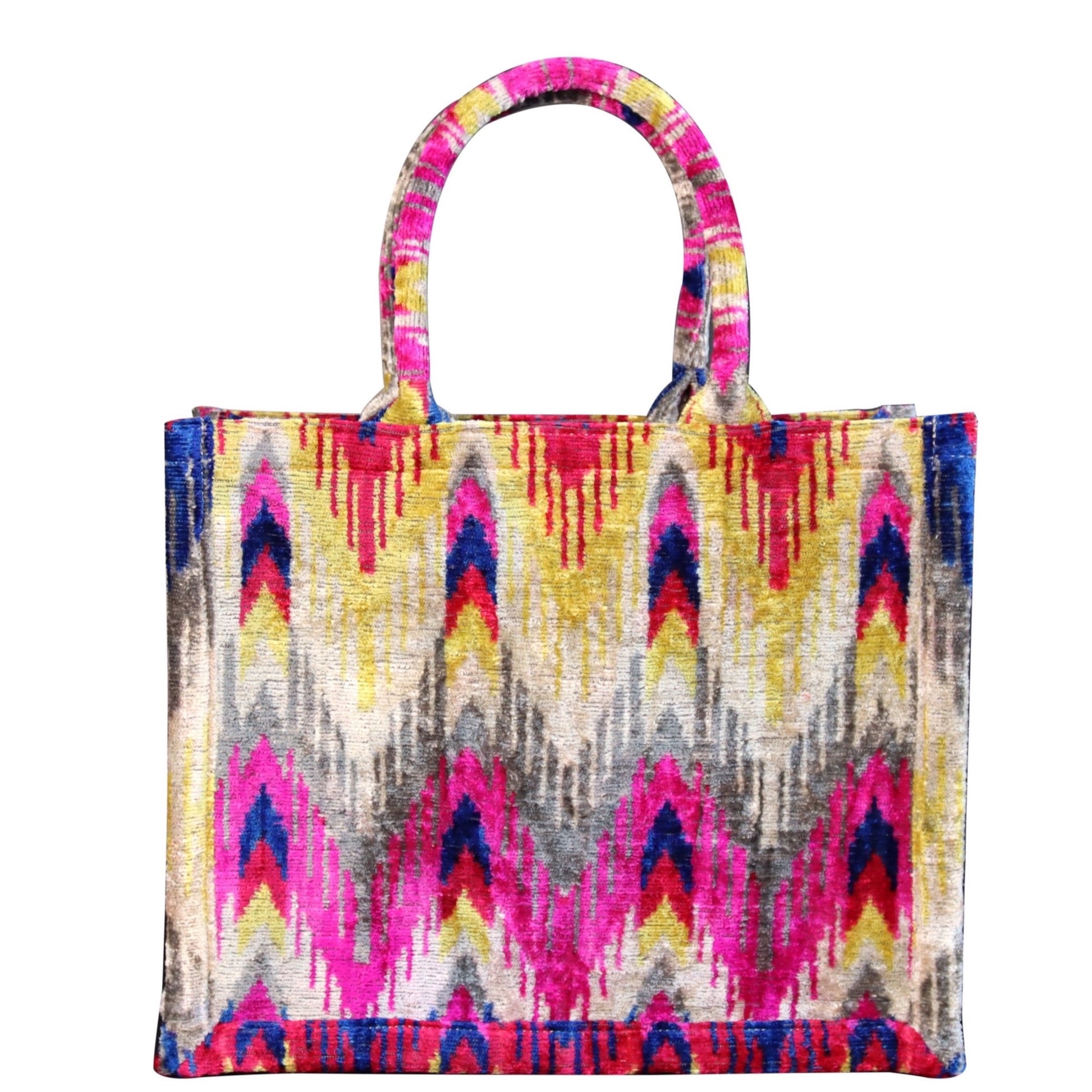 silk velvet ikat totebag 045