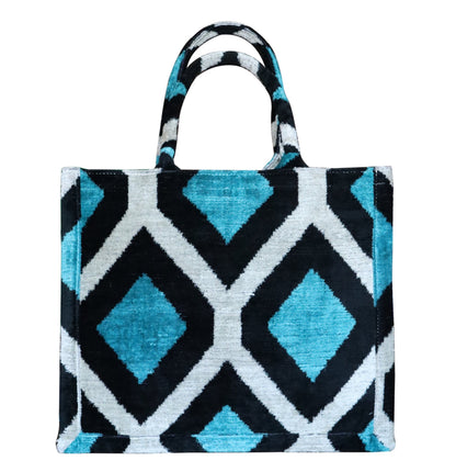 silk velvet ikat totebag 046