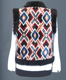 Silk Velvet Ikat Vest